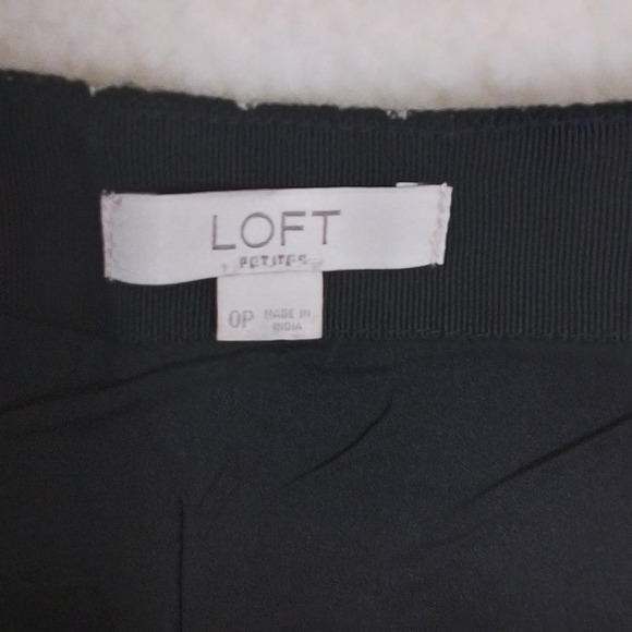 LOFT Cotton Knit Mini Skirt Size Petite 0 in Black, Blue, White Southwest Design - Picture 10 of 12